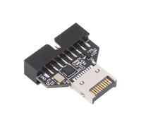 CY Adaptador Tipo E IDC Socket USB 3.1 de Panel Frontal a Adaptador de extensión de encabezado USB 3.0 de 20 Pines con CH334P para Placa Base de Escritorio