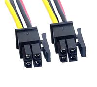 chenyang CY ATX Molex Micro Fit - Cable de alimentación macho a macho de 4 pines (60 cm, paso de 3,0 mm)