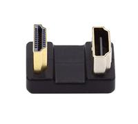 CY Cable 4K 360 grados hacia abajo opuesto en forma de U en ángulo trasero tipo A HDMI 1.4 macho a HDMI hembra adaptador de extensión convertidor