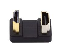 CY Cable 4K 360 grados hacia arriba opuesto en forma de U en ángulo trasero tipo A HDMI 1.4 macho a HDMI hembra adaptador de extensión convertidor