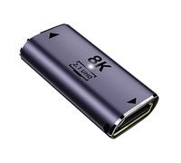 CY Cable 8K HDMI hembra a HDMI 2.1 hembra UHD extensión adaptador convertidor dorado compatible con 8K 60Hz HDTV