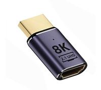 CY Cable 8K HDMI macho a HDMI 2.1 hembra UHD extensión adaptador convertidor dorado compatible con 8K 60Hz HDTV