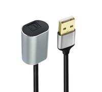 CY Cable adaptador de audio óptico tipo A a SPDIF Toslink Opt USB 2.0 macho a interfaz de audio digital de fibra óptica hembra para ordenador portátil de sobremesa (20 cm)