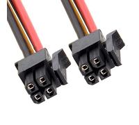 CY Cable de alimentación ATX para conector Molex Micro Fit de 4 pines macho a macho, cable de alimentación de 12 V, 20 AWG, paso = 3,0 mm
