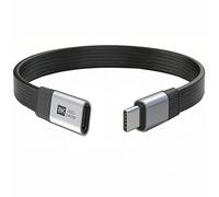 CY Cable de extensión USB5.0 80Gbps 240W 16K 8K 60Hz 5K plano delgado FPC macho a hembra compatible con USB4.0 de 40Gbps Thunderbolt3/4/5 (20cm)