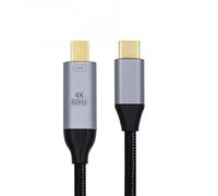 CY Cable de vídeo tipo C USB 3.1 USB-C a Mini-DP Displayport compatible con 4K 60Hz Cable de 1,8 m para monitor portátil HDTV