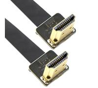 CY Cable plano Cord ultrafino de extensión HDMI macho a HDMI macho en ángulo ascendente FPC 1080P para FPV HDTV, multicóptero, fotografía aérea A2-A2 (10 cm)