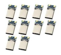 CY Conector 10 piezas DIY 24pin USB 3.1 tipo C USB-C macho conector SMT tipo SMT con placa de PC