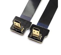 CY CYFPV FPV Micro HDMI macho a Micro HDMI FPC Cable plano 20 cm para FPV HDTV multicopter fotografía aérea 90 grados en ángulo