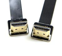 CY FPV doble 90 grados de ángulo HDMI tipo A macho a macho HDTV Cable plano FPC para FPV HDTV Multicopter fotografía aérea 50 cm