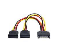 CY macho a 2 hembra divisor de alimentación SATA II disco duro y 1 A 2 Cable de extensión