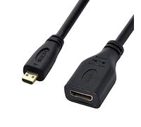 CY Micro HDMI 1.4 macho tipo d a tipo C Mini HDMI 1,4 hembra Cable de extensión para PC portátil HDTV 10 cm