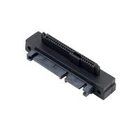 CY SFF-8482 SAS ángulo recto de 90 grados 22 pines a 7 pines + adaptador de disco duro SATA de 15 pines