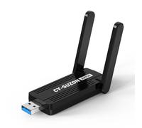 CY-SUZON Adaptador WiFi para PC de escritorio, AX900 USB WiFi 6 adaptador con doble banda de 5 GHz/2.4 GHz, controlador integrado para Windows 10/11 (AX900)