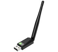 CY-SUZON Adaptador WiFi USB para PC de escritorio, AX600 USB WiFi 6 adaptador con doble banda de 5 GHz/2.4 GHz, controlador integrado para Windows 10/11 (AX600-H)