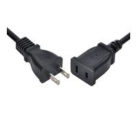 CY USA Outlet Saver Power Extension Cord Cable 2-prong 2 Outlets for NEMA 5-15P to NEMA 5-15R 50cm by CHENYANG