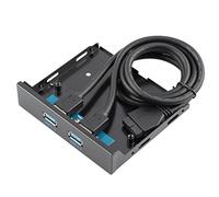 CY USB 3.0 2 puertos Panel frontal - Base para 3,5 Floppy Bay