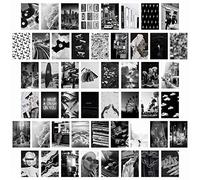 CY2SIDE 50Pcs collage de pared imágenes estéticas en blanco y negro impresión de collage elegante decoración de habitación para niñas, impresiones de arte de pared vintage para habitación