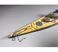 CY700025 Cubierta de madera 1/700 para el crucero de batalla alemán Scharnhorst a escala 77518 de Tamiya...