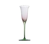 CYairong-22 Copas de vino para champán Copas de champán con diseño floral, 1 copa rosa y verde 3,72 oz for fiestas hermanas pequeñas, Navidad Año Nuevo