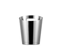 CYairong-22 Cubo para Bebidas/Enfriador Cubitera de Acero Inoxidable con Forma Inclinada for Bebidas, Ideal for Vino, champán o Cerveza Cubo para champán(Silver)
