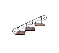 CYairong-22 Estantes de Pared flotantes Estante de Flores montado en la Pared Hierro Forjado Estante de Pared del Dormitorio
