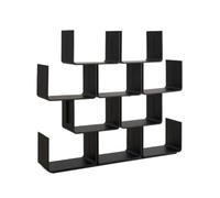 CYairong-22 Librería Estantería Moderna Minimalista Negra for Libros, Estudio, exhibición, Dormitorio, almacenaje, Abierta, de Varios Niveles Estantes de exhibición Modernos