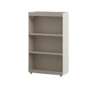 CYairong-22 Librería Soporte de Almacenamiento Doble Cara for el hogar, estantería Hierro Minimalista pequeña, móvil Estantes de exhibición Modernos