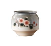 CYairong-22 Maceta Maceta de cerámica Jingdezhen con diseño Flor Ciruelo Tallada a Mano for decoración Plantas Verdes en el hogar y la Sala Estar Macetas para Flores