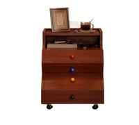 CYairong-22 Mesita de Noche Mesita de Noche móvil Estilo Vintage, Mesa Auxiliar for Sala Estar y Dormitorio Tablero de cabecera