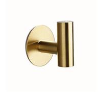 CYairong-22 Percheros para pared Mr And Ms-perchas cepilladas doradas, gancho de pared for el hogar, estante baño autoadhesivo, 2 o 4 piezas Percheros(Gold,4pcs)