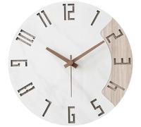 CYairong-22 Reloj de Pared Decorativo Reloj de Pared nórdico con diseño Piedra Redonda y Funcionamiento silencioso a Pilas Reloj de Pared para Dormitorio(15 Inches)