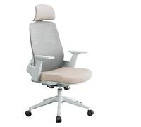 CYairong-22 Silla de computadora Silla de Oficina ergonómica Cómoda con Respaldo giratoria for Escritorio Estudio en casa reposabrazos y Ruedas Ajustables Sillas de Oficina ejecutivas(Beige)