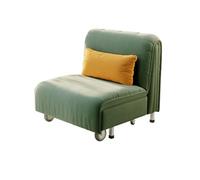 CYairong-22 Sillón Cama Convertible Sofá Cama Plegable, sofá Cama, sofá Individual tapizado con Rueda, Cama de Invitados for Sala de Estar, Oficina en casa(Green,100cm)