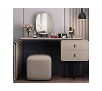 CYairong-22 Tocador Juego de tocador Moderno de Lujo con Espejo y Taburete, tocador de Maquillaje for el hogar, Muebles de Dormitorio for niñas, tocador Armario de Maquillaje(Champagne,100cm)