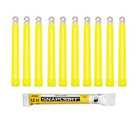 Cyalume Barras de luz amarilla SnapLight 15cm, 6 inch super brillante con duración de 12 horas (cartón de 500)
