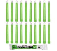 Cyalume Barras de luz verde SnapLight Glow Sticks 15cm, 6 inch Lightstick super brillante con duración de 12 horas (Caja de 20)