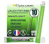 Cyalume KZ-IF8W-ILXA - Barras de luz verde SnapLight Luces químicas 15 cm, 6 Inch Lightstick super brillante con duración de 12 horas (Caja de 10)
