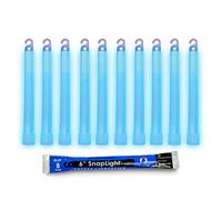Cyalume SnapLight Blue Glow Sticks - Varillas de luz ultra brillantes de grado industrial de 15 cm, con 8 horas de duración (paquete de 10)