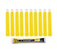 Cyalume Snaplight Grado Industrial Luces químicas, Amarillo, 6 "de Largo, 12 Horas Duración (Paquete de 10)