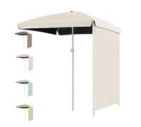 Cyan Outdoor Rectangular Parasol Umbrella 200x200cm - Waterproof Sunshade Canopy for Garden Patio Beach Lawn Pool Market Table - UV Protection & Stylish Design