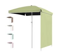 Cyan Outdoor Rectangular Parasol Umbrella 200x200cm - Waterproof Sunshade Canopy for Garden Patio Beach Lawn Pool Market Table - UV Protection & Stylish Design