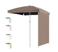 Cyan Outdoor Rectangular Parasol Umbrella 200x200cm - Waterproof Sunshade Canopy for Garden Patio Beach Lawn Pool Market Table - UV Protection & Stylish Design