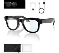 Cyanvue Ai Smart Glasses, 2026 New Upgrade 8mp Camera Glasses with Music & Call Features, 144 Ai Translator, Waterproof and UV Protection,for Men Women(A)