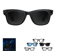 Cyanvue Ai Smart Glasses, 8mp Camera Glasses with Music & Call Features, Bluetooth glasses Voice Assistant, AI Translator, for Men Women (black)