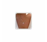 Cybche Boho Capas Cz Mal De Ojo Collar Gargantilla Azul Diamantes De Imitación Mal De Ojo Colgante Collar De Oro Griego Ojo Cadena Collar Redondo Cz Ojo Turco Joyas Para Las Mujeres