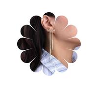 Cybche Boho Hohlen Bogen Ohrringe Gold Bogen Lange Bar Schlanke Kette Tropfen Ohrringe Vintage Bogen Band Quaste Baumeln Ohrstecker Schmuck Für Frauen