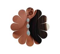 Cybche Boho Ovale Türkis Tropfen Ohrringe Silber Tribal Filigrane Ohrringe Lange Blaue Stein Ohrstecker Ethnischen Blauen Edelsteinschmuck Für Frauen