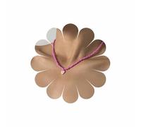 Cybche Boho Pequeño Collar De Cuentas De Semillas Gargantilla De La Boda Diminutos Collares De Cuentas De Esmalte De Color Rosa Collar Colgante De Corazón Minimalista Collar De Cuentas De Arroz Collar