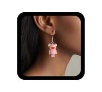 Cybche Boho Rana Pendientes Colgantes Sapo Rosa Pendiente Acrílico Rana Gota Pendientes 3d Animal Pendiente Árbol Ranas Cuelgan Halloween Joyería Para Las Mujeres